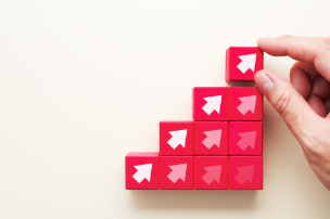 上昇するイメージ